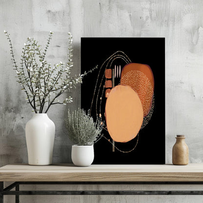 Line Art Shapes Metal Wall Art
