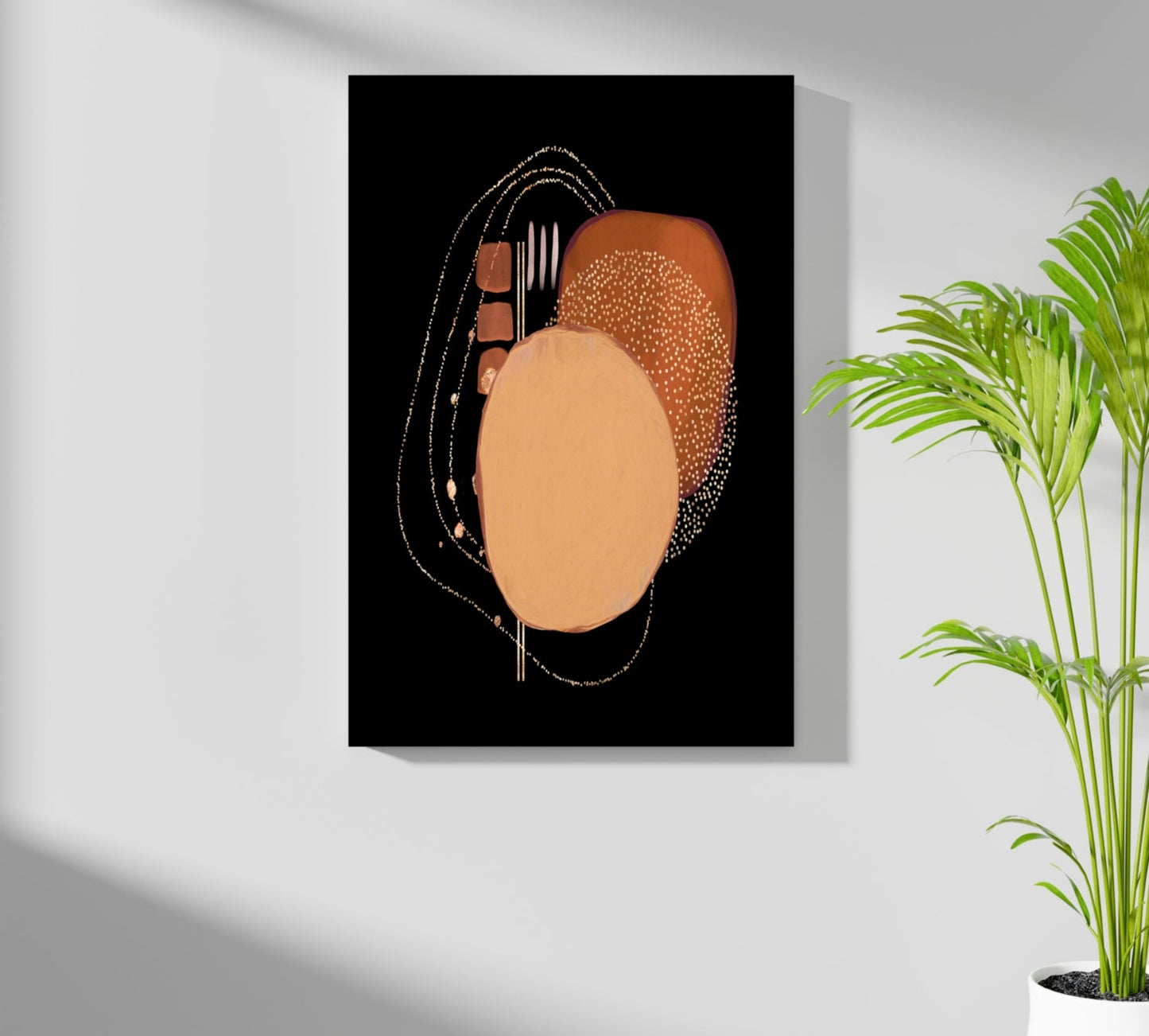 Line Art Shapes Metal Wall Art
