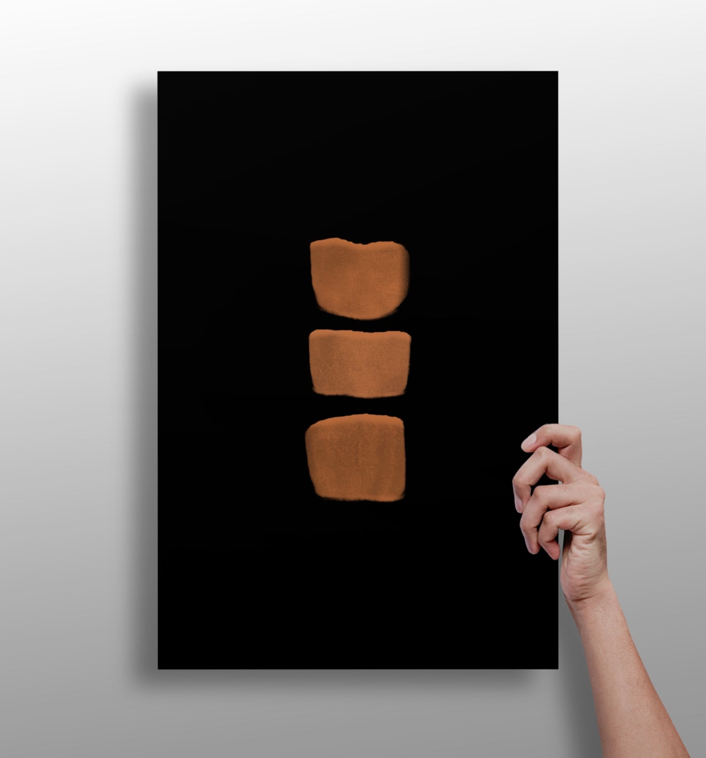 Line art shapes aluminum wall art print