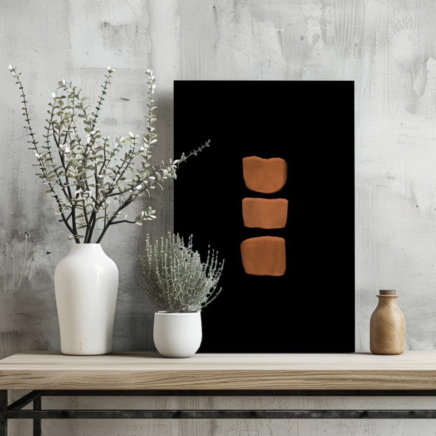 Line Art Shapes IV Metal Wall Art