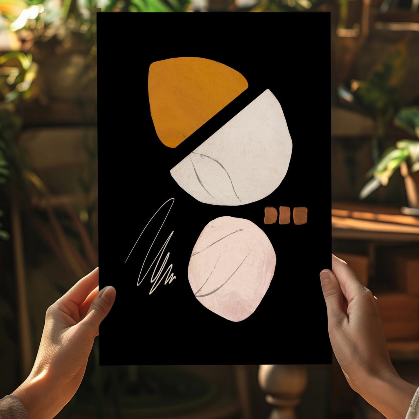Line Art Shapes No. 5 Metal Wall Art