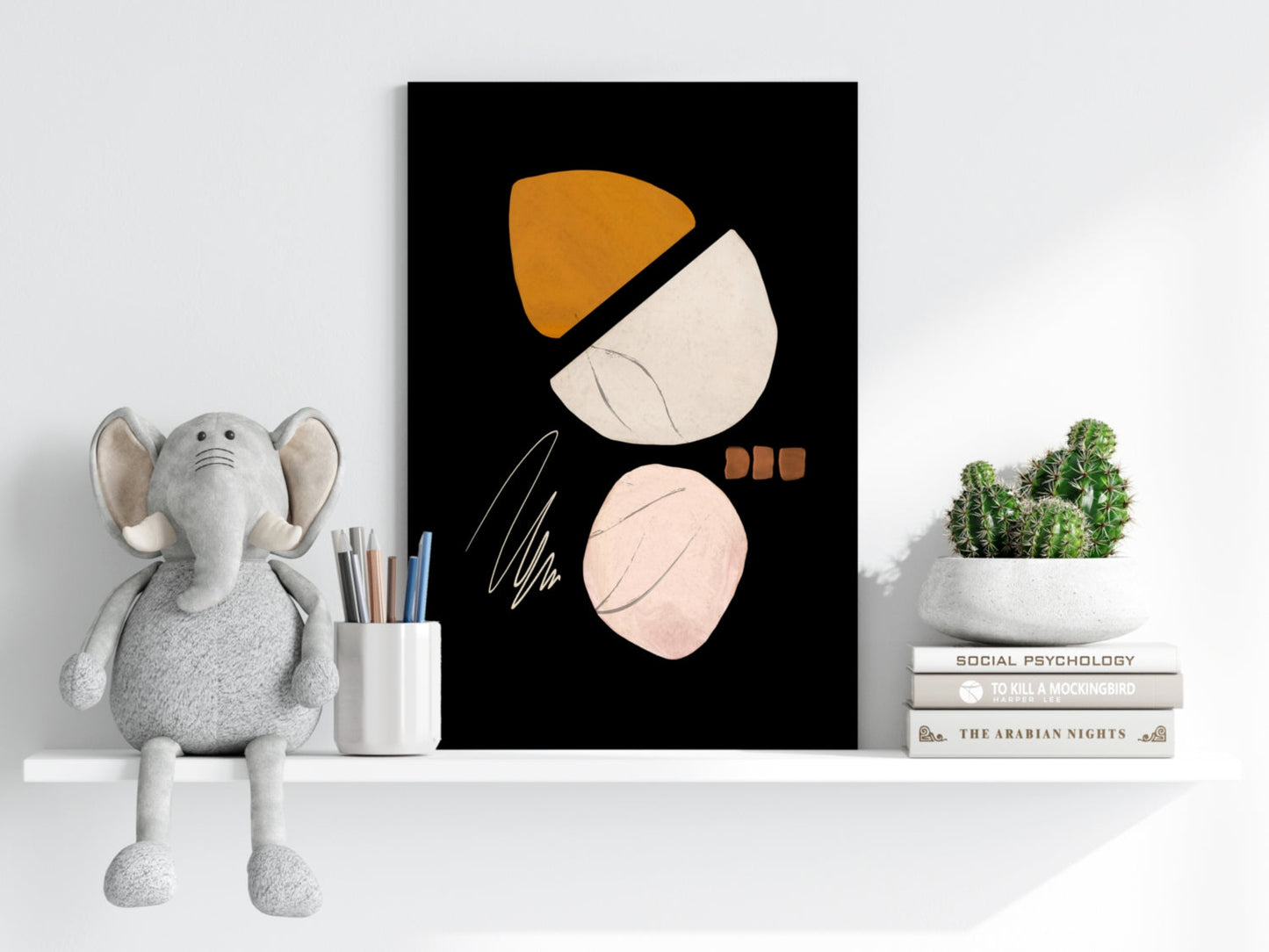 Line Art Shapes No. 5 Metal Wall Art