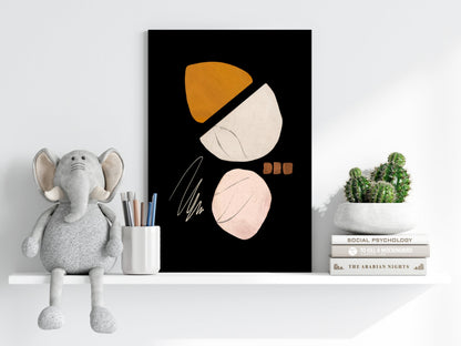 Line Art Shapes No. 5 Metal Wall Art