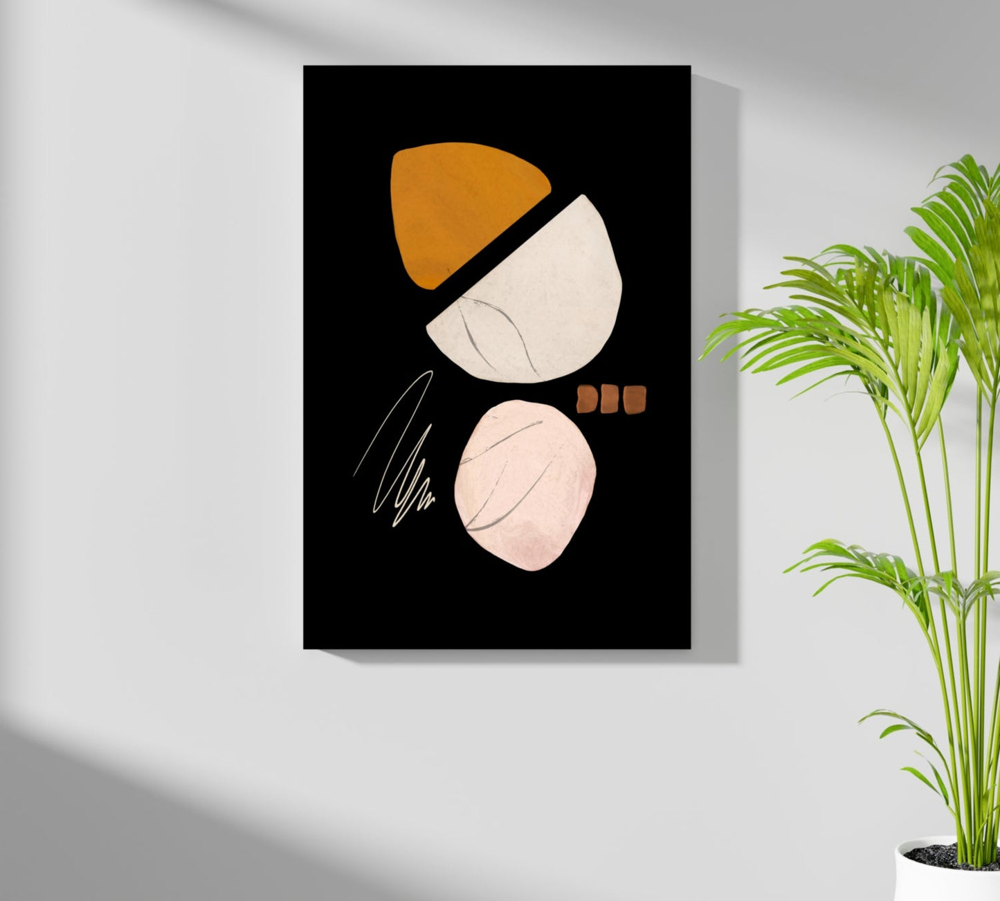 Line Art Shapes No. 5 Metal Wall Art