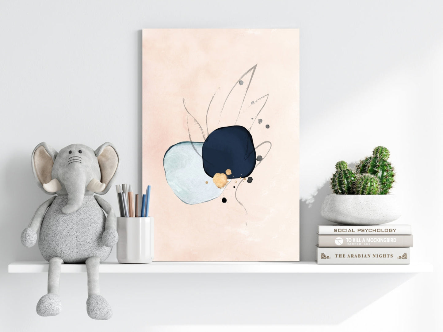 Line Art Shapes No. 6 Metal Wall Art