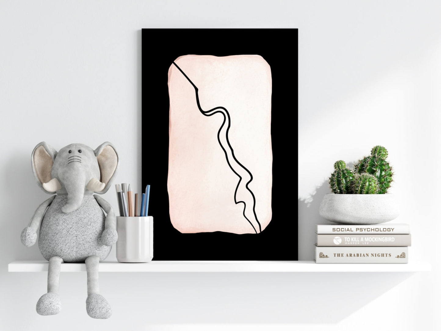 Line Art Shapes VII Metal Wall Art