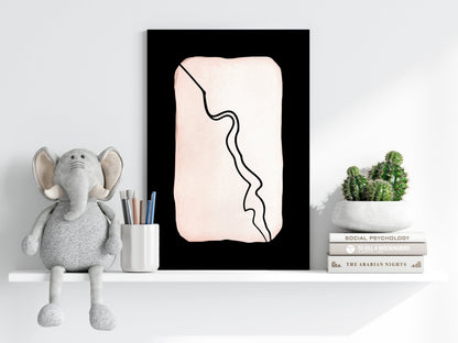 Line Art Shapes VII Metal Wall Art
