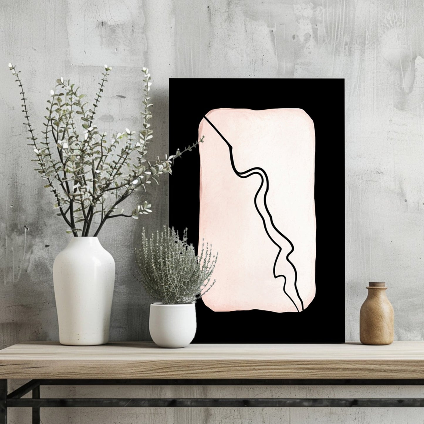 Line Art Shapes VII Metal Wall Art