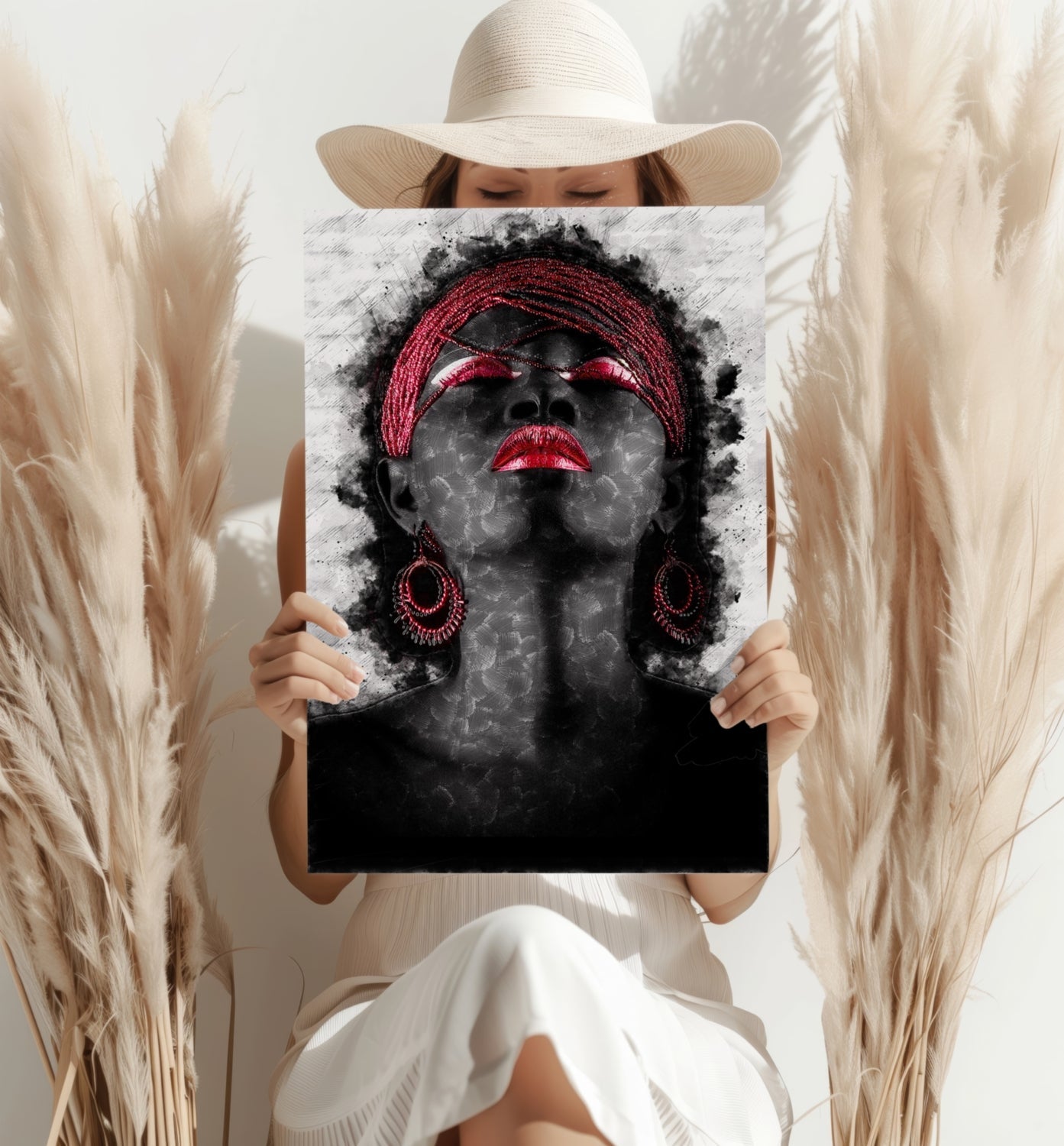 Woman Metal Wall Art