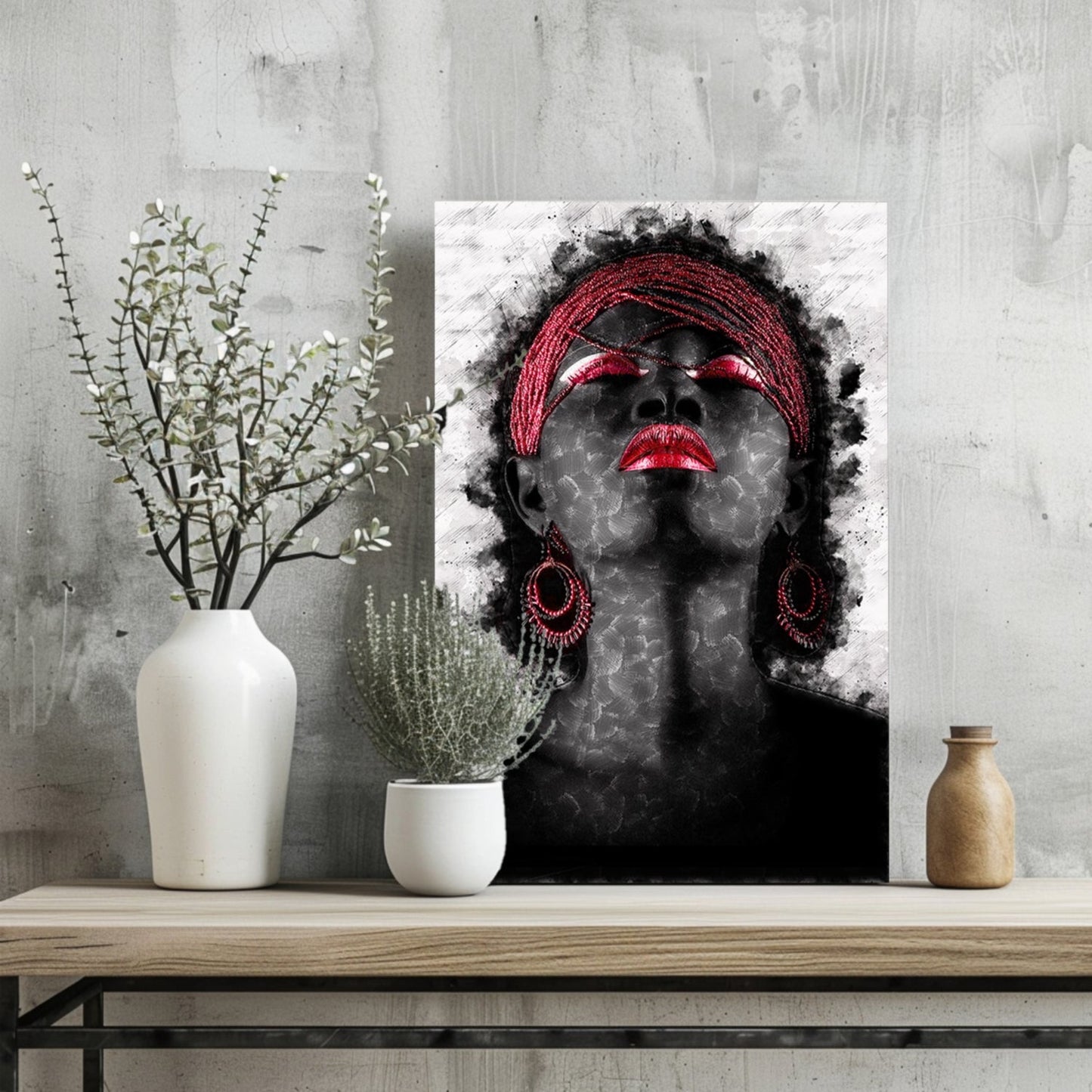 Woman Metal Wall Art