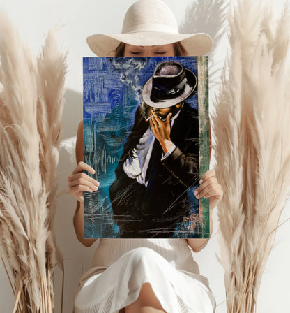 Standing Man Metal Wall Art