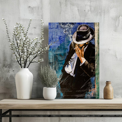 Standing Man Metal Wall Art