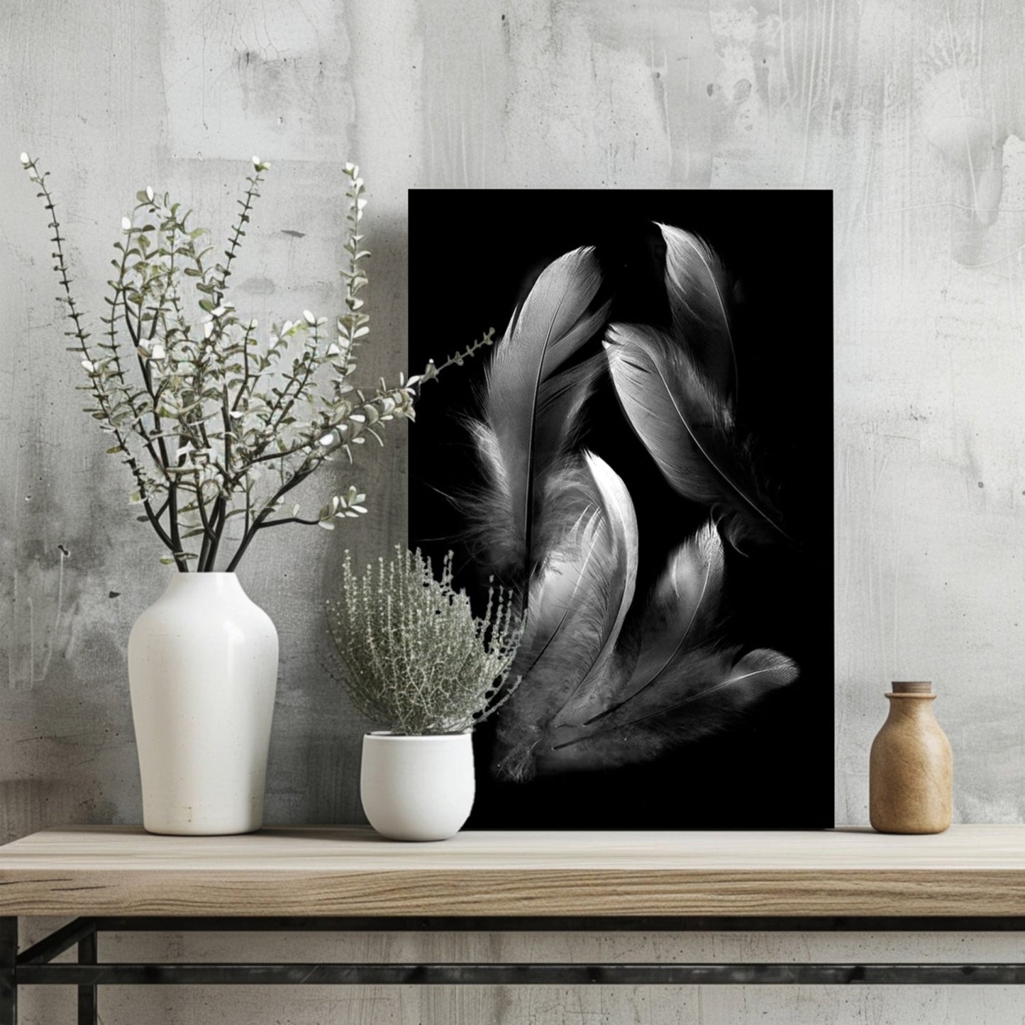 Feathers Metal Wall Art
