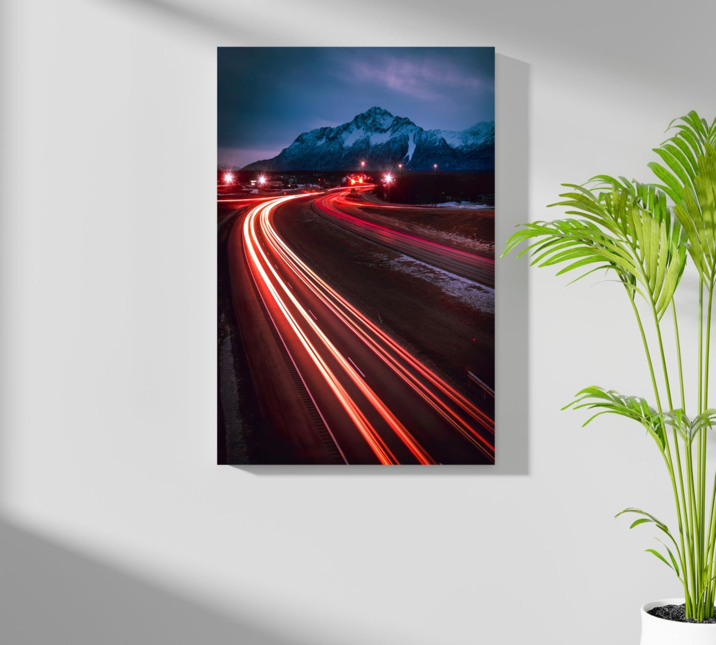 Lights in Traffic Metal Wall Art