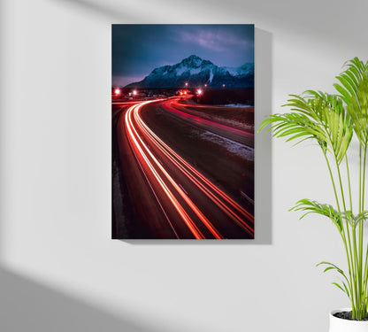Lights in Traffic Metal Wall Art