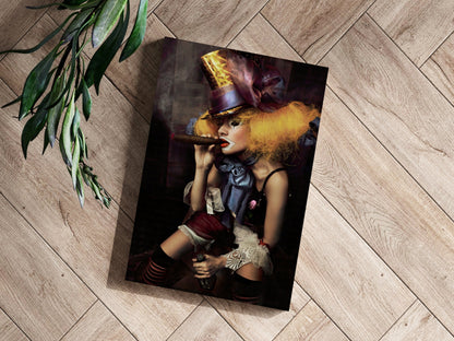 Woman Clown Metal Wall Art