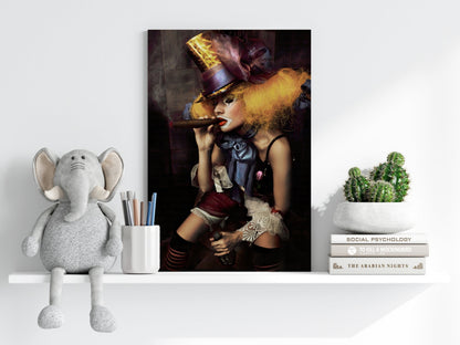 Woman Clown Metal Wall Art