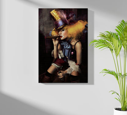 Woman Clown Metal Wall Art