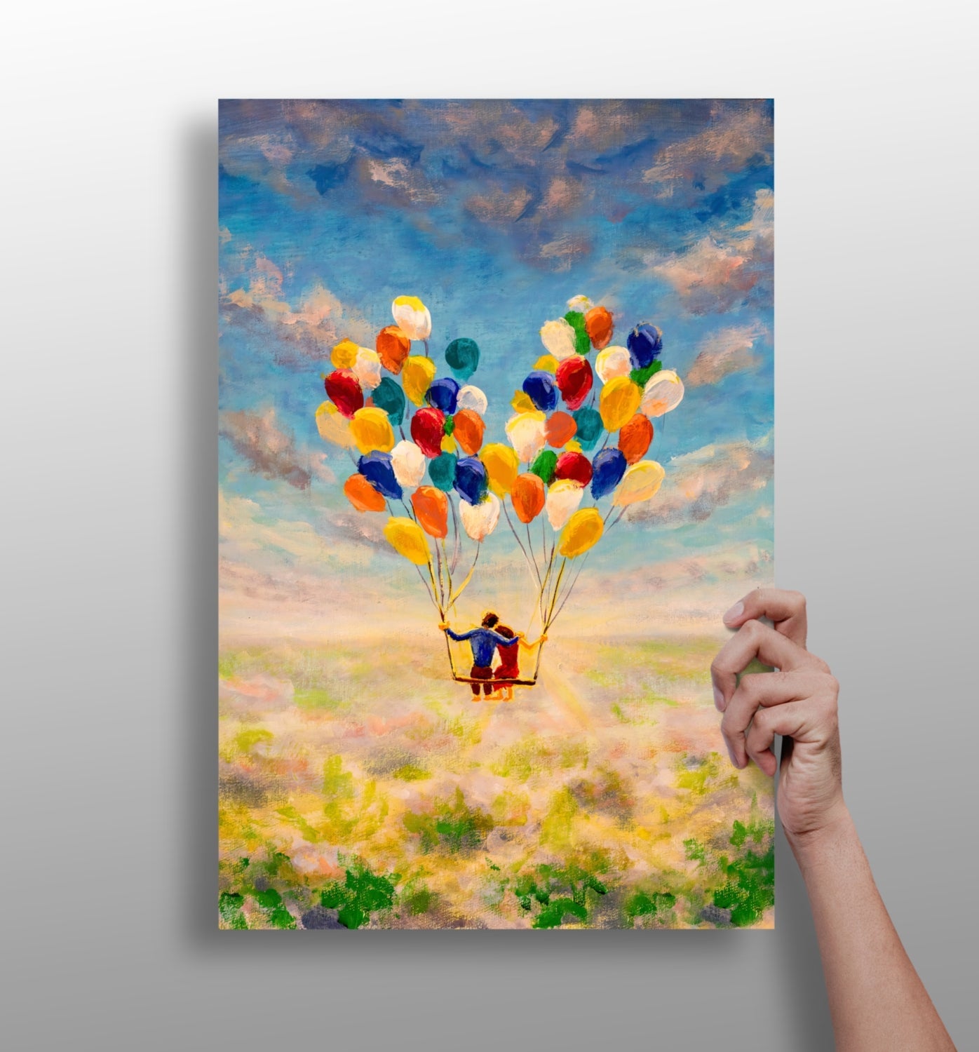 Balloons Aluminum Wall Art - compact balloon print
