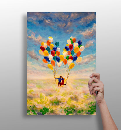 Balloons Aluminum Wall Art - compact balloon print