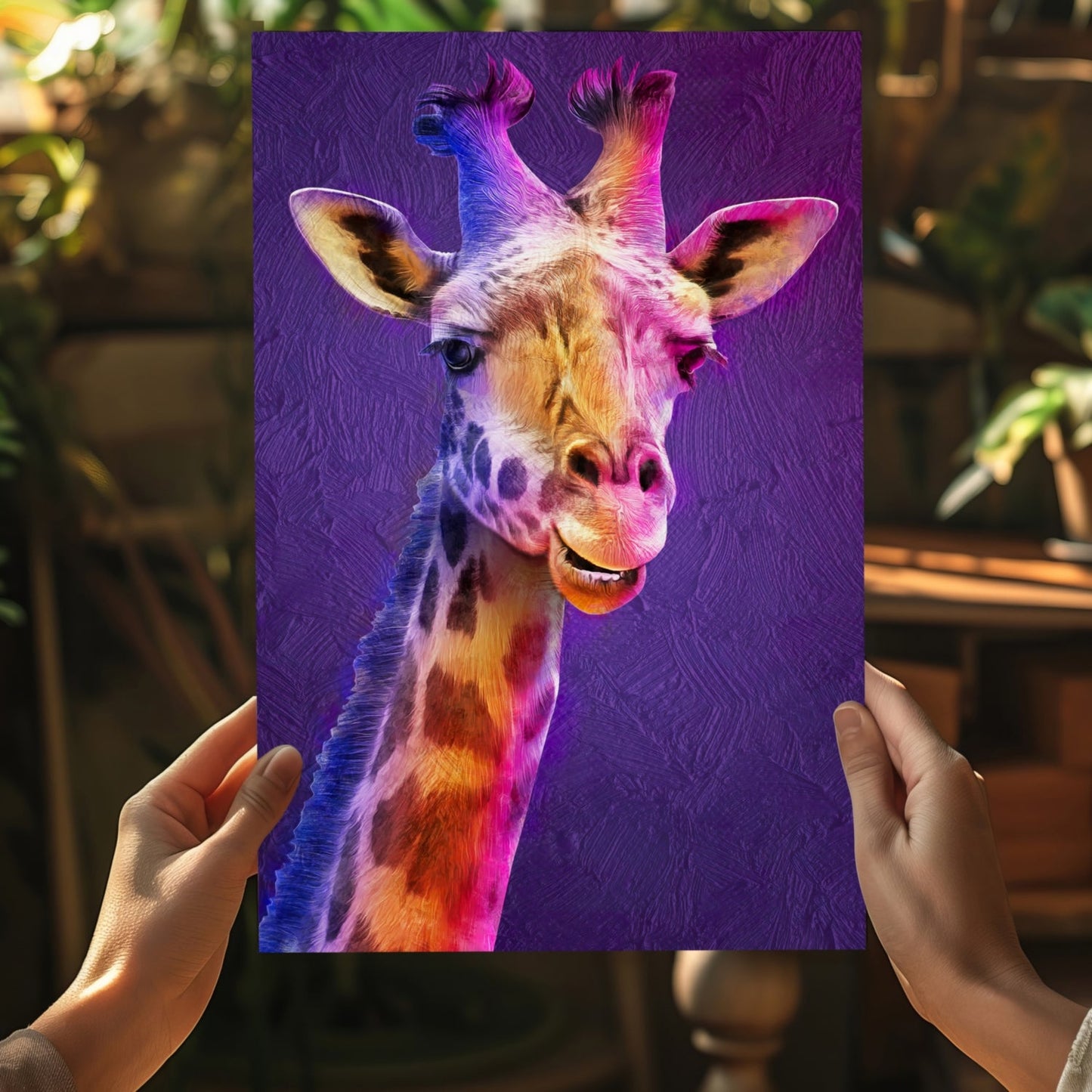 Giraffe Metal Wall Art