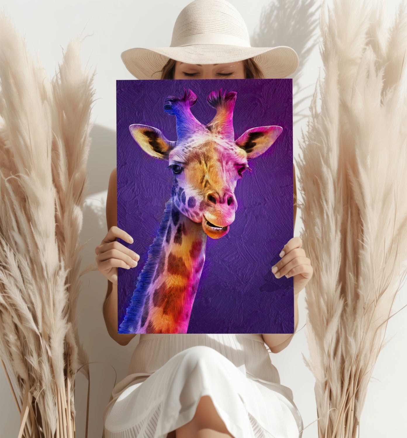 Giraffe Metal Wall Art