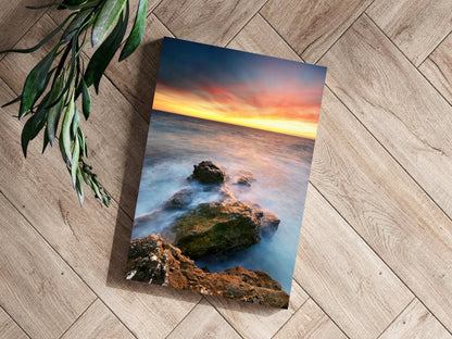 Sunset Lake View Metal Wall Art