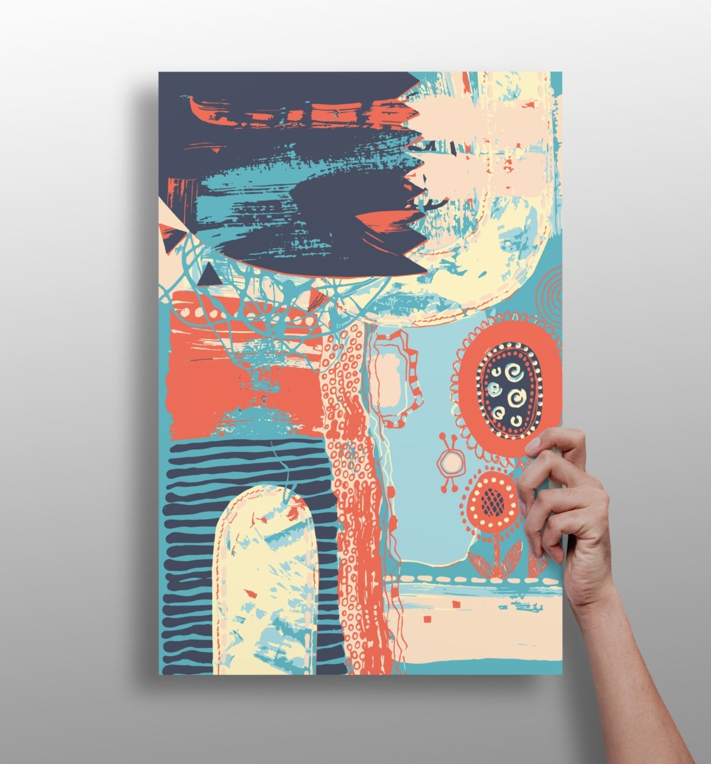 Modern Art metal wall art panel