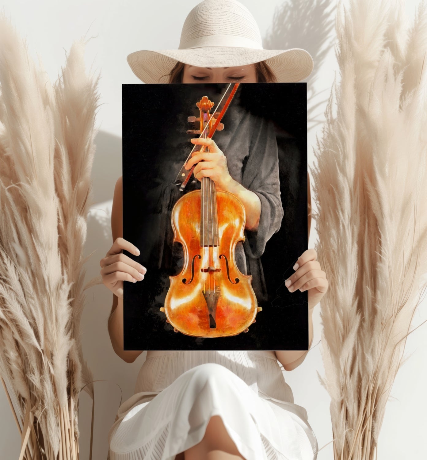 Violin Metal Wall Art