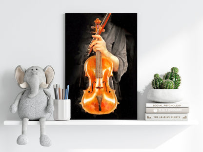 Violin Metal Wall Art