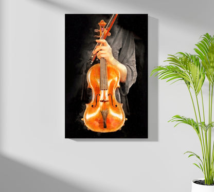 Violin Metal Wall Art