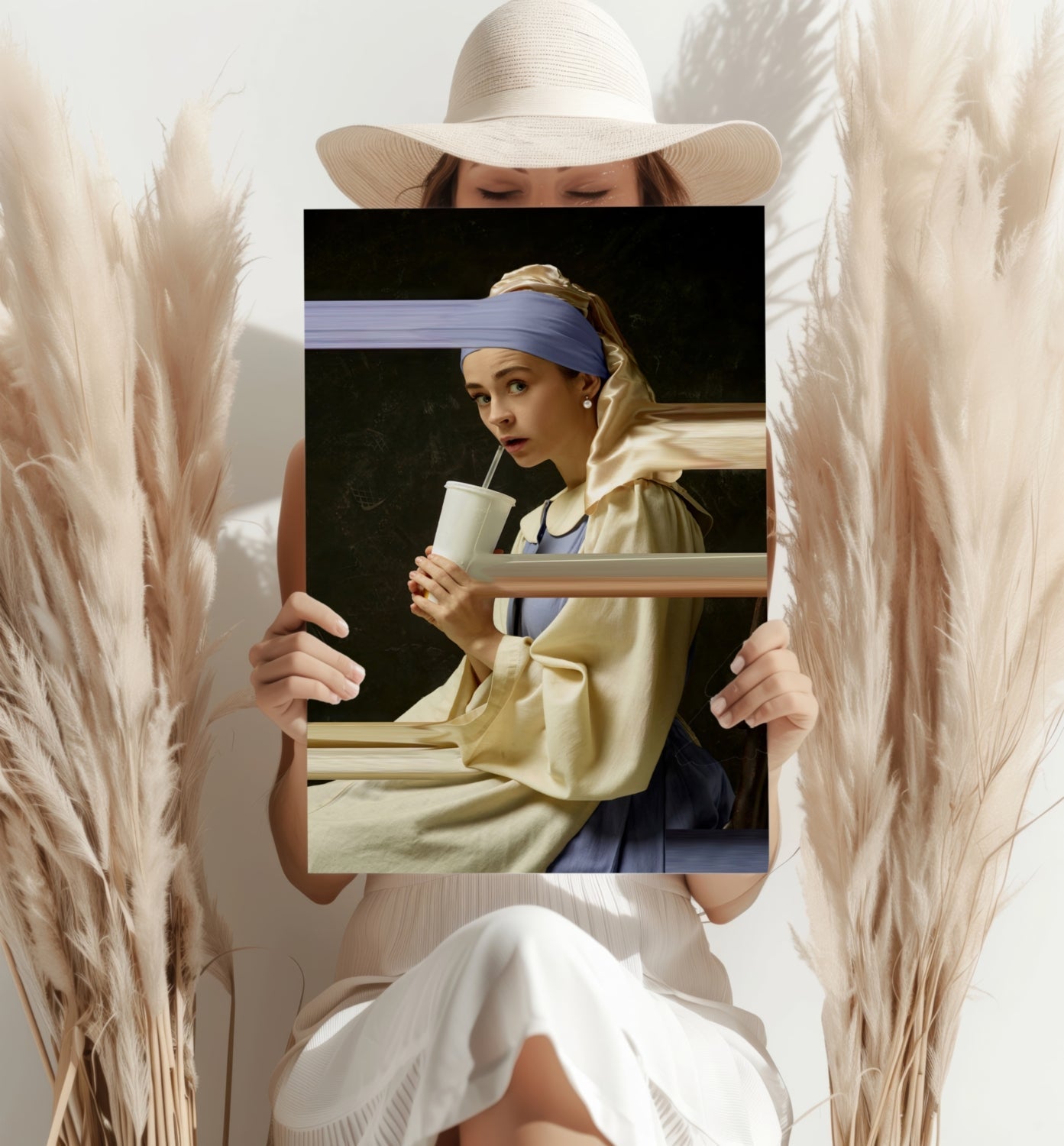 Girl With a Pearl Earring Metal Wall Art