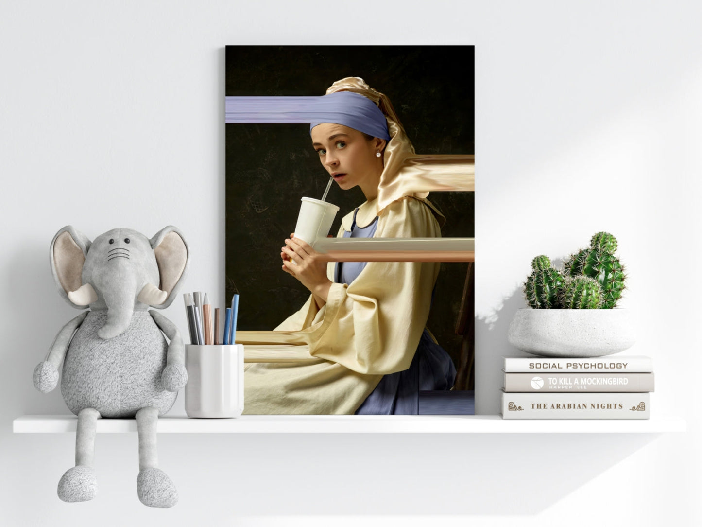 Girl With a Pearl Earring Metal Wall Art