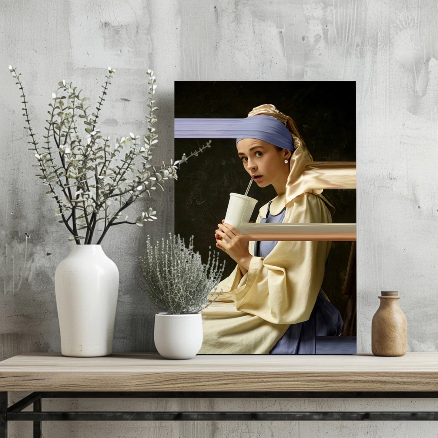 Girl With a Pearl Earring Metal Wall Art