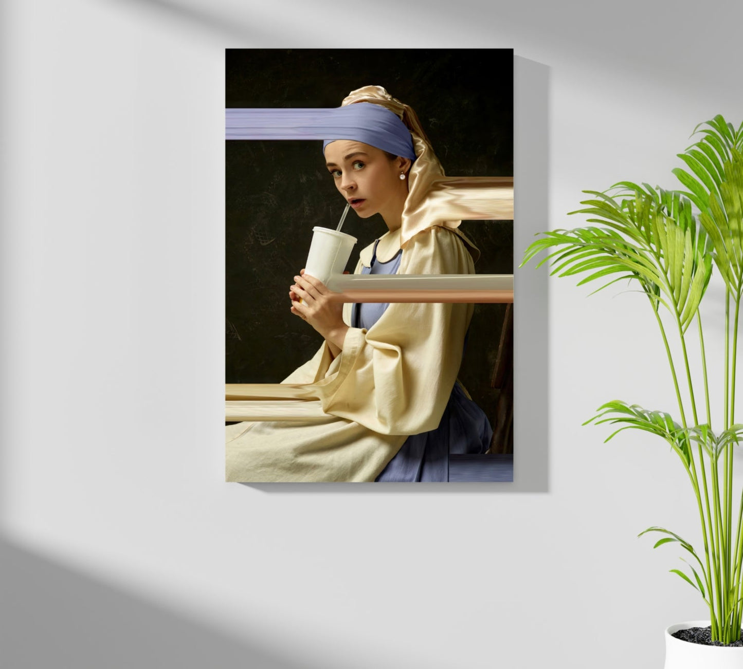 Girl With a Pearl Earring Metal Wall Art