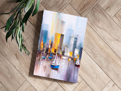 Abstract Lake Metal Wall Art