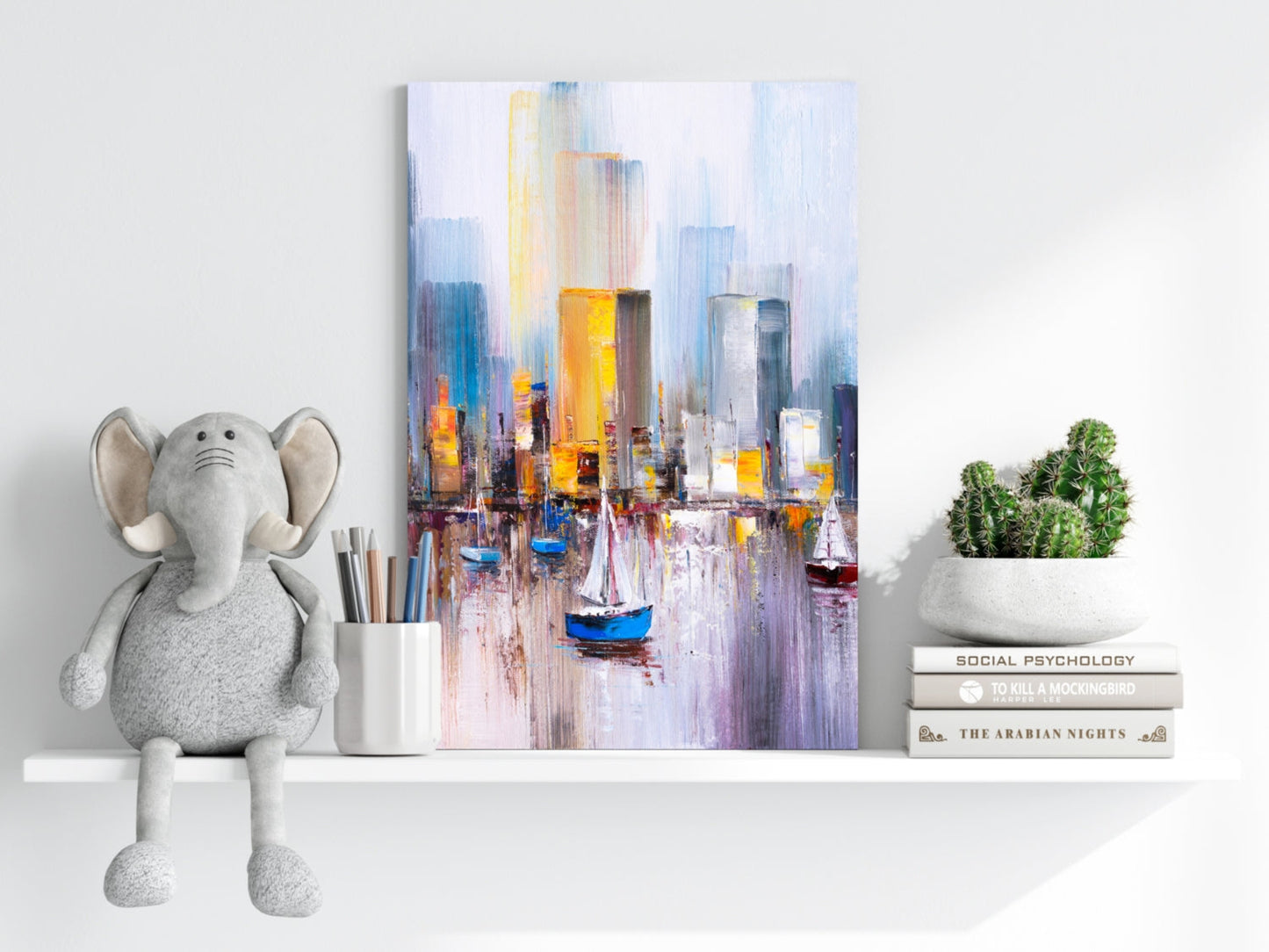 Abstract Lake Metal Wall Art