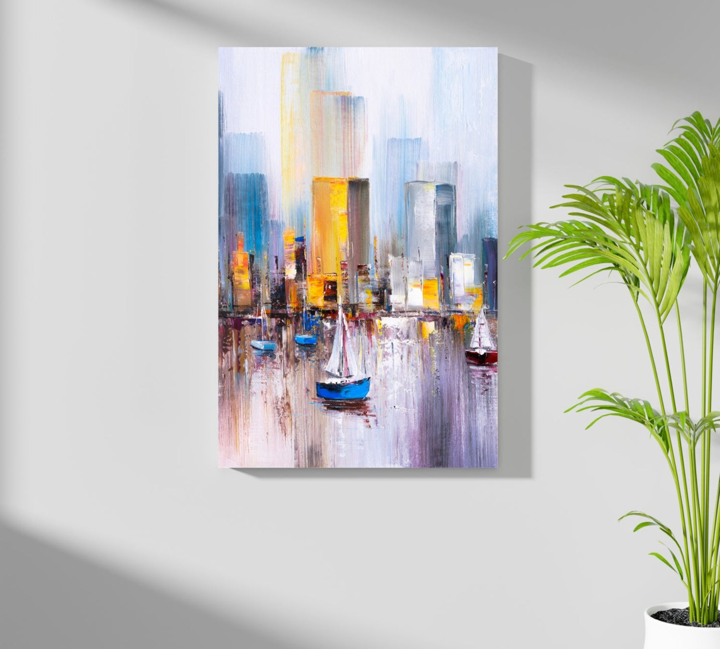 Abstract Lake Metal Wall Art