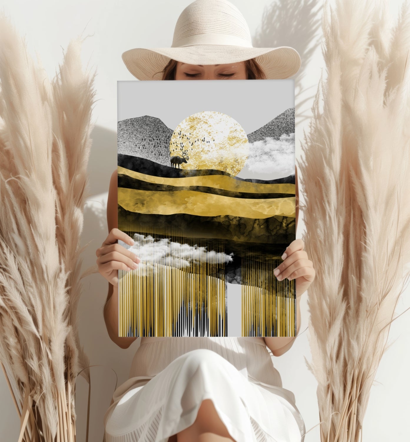 Abstract Valley Metal Wall Art