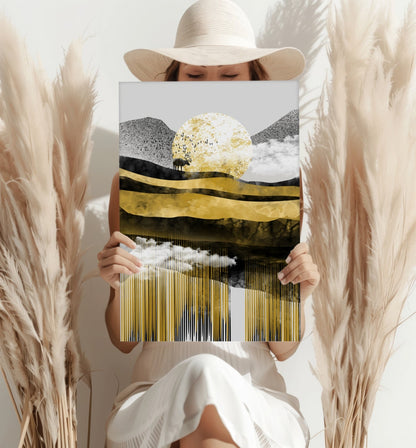 Abstract Valley Metal Wall Art