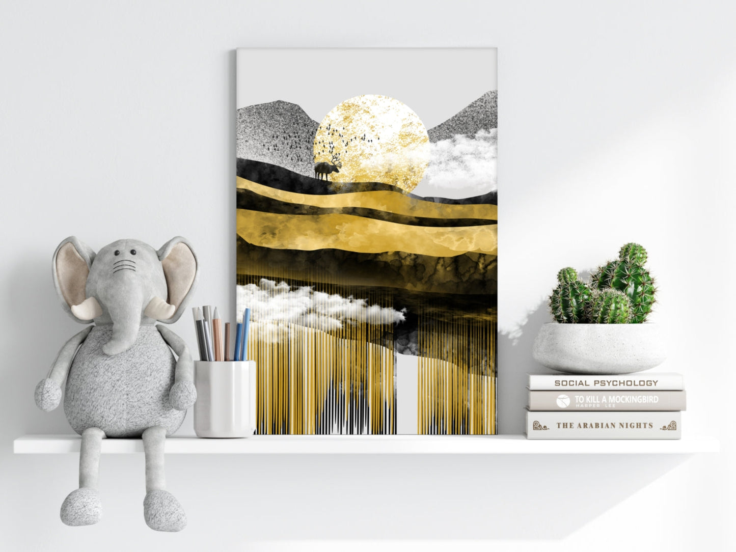 Abstract Valley Metal Wall Art