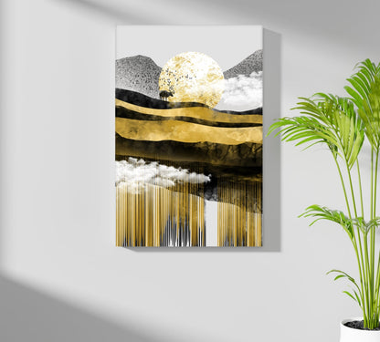 Abstract Valley Metal Wall Art