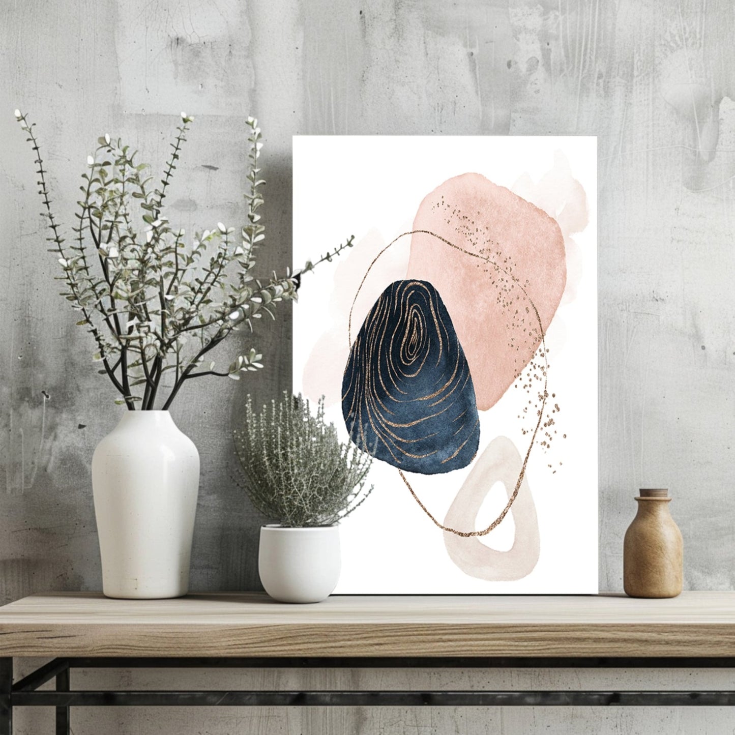 Line Art Modern Shape Metal Wall Art