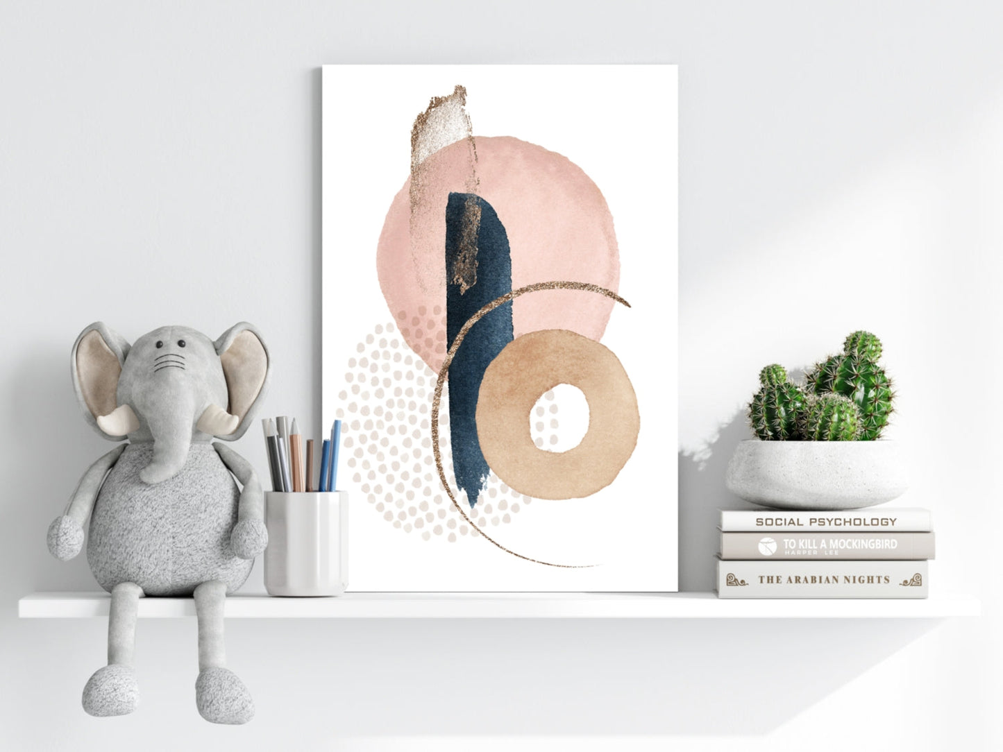 Line Art Modern Shape II Metal Wall Art