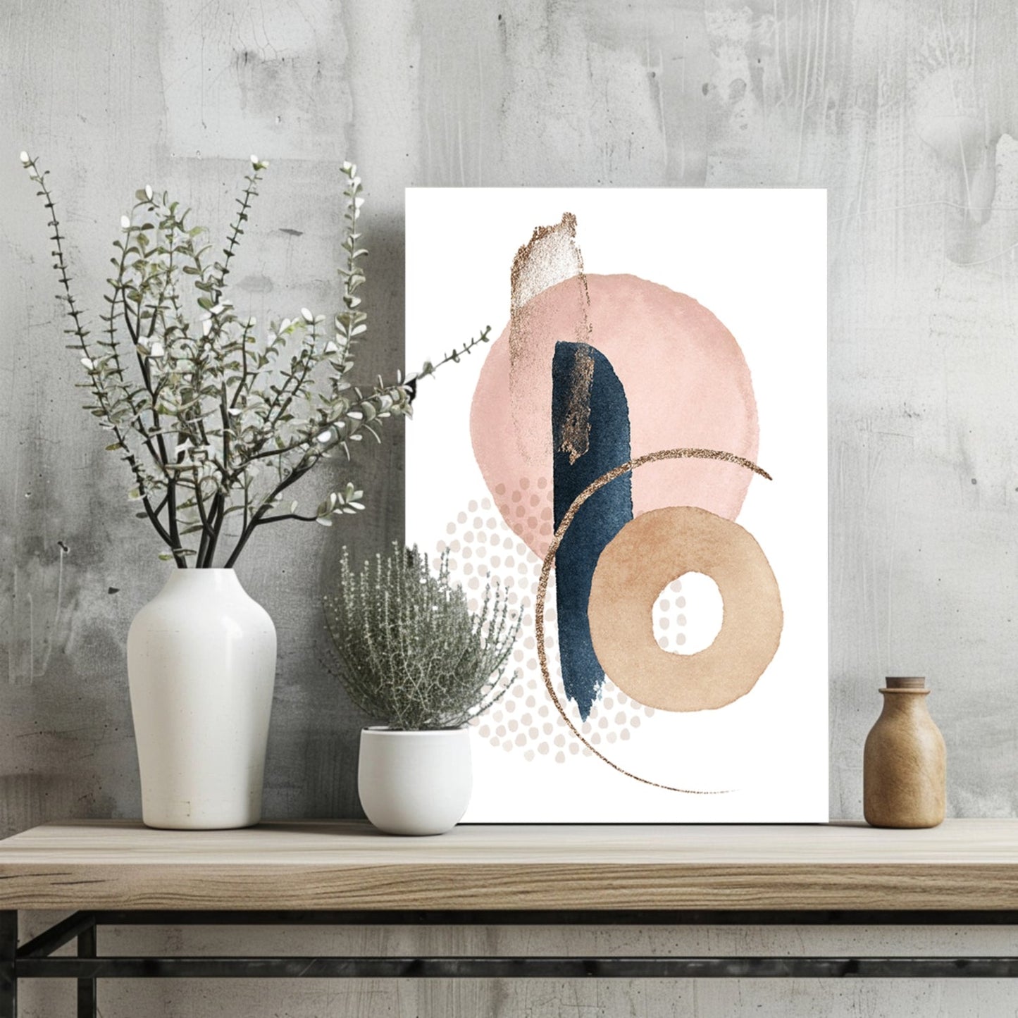 Line Art Modern Shape II Metal Wall Art