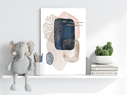 Line Art Modern Shape III Metal Wall Art