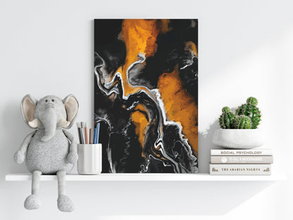 Abstract Marble Pattern Metal Wall Art