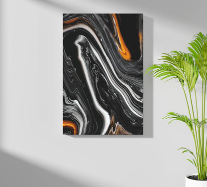 Abstract Marble V2 Metal Wall Art