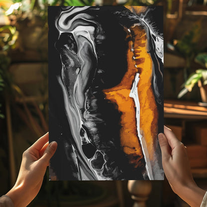 Abstract Marble V3 Metal Wall Art