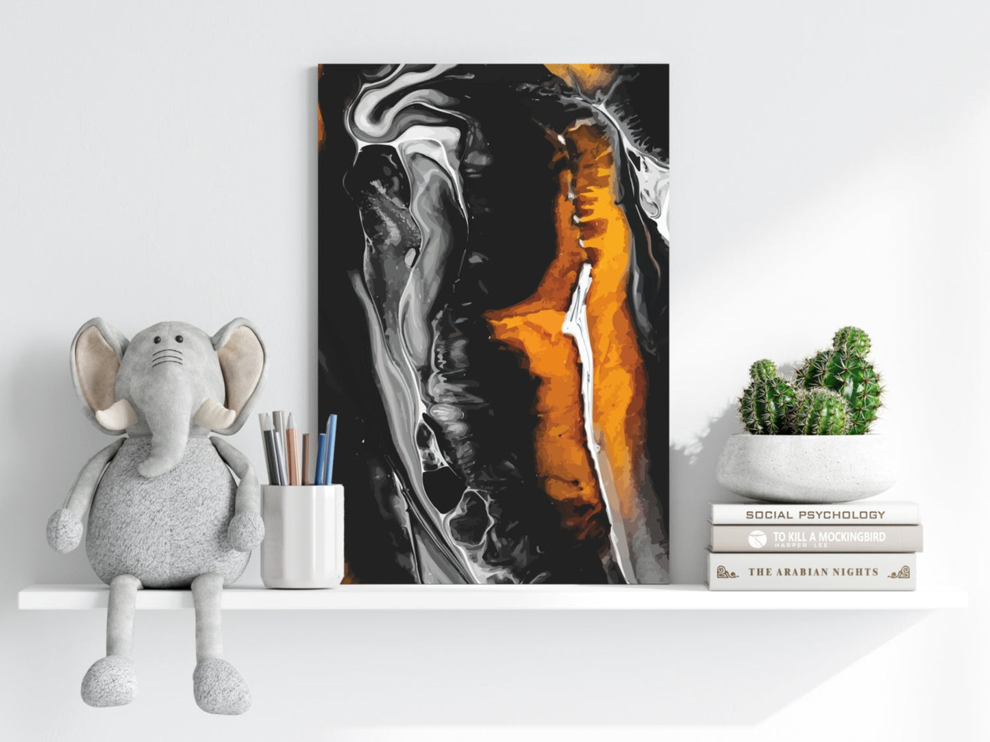 Abstract Marble V3 Metal Wall Art